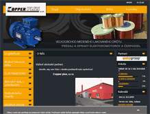 Tablet Screenshot of copperplus.sk